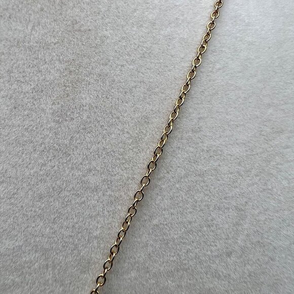 Gold Tone Asymmetric Vertical Bar Pendant Necklace Chain Costume Jewelry - Picture 5 of 10